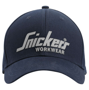 Šiltovka s 3D logom Snickers Workwear modrá